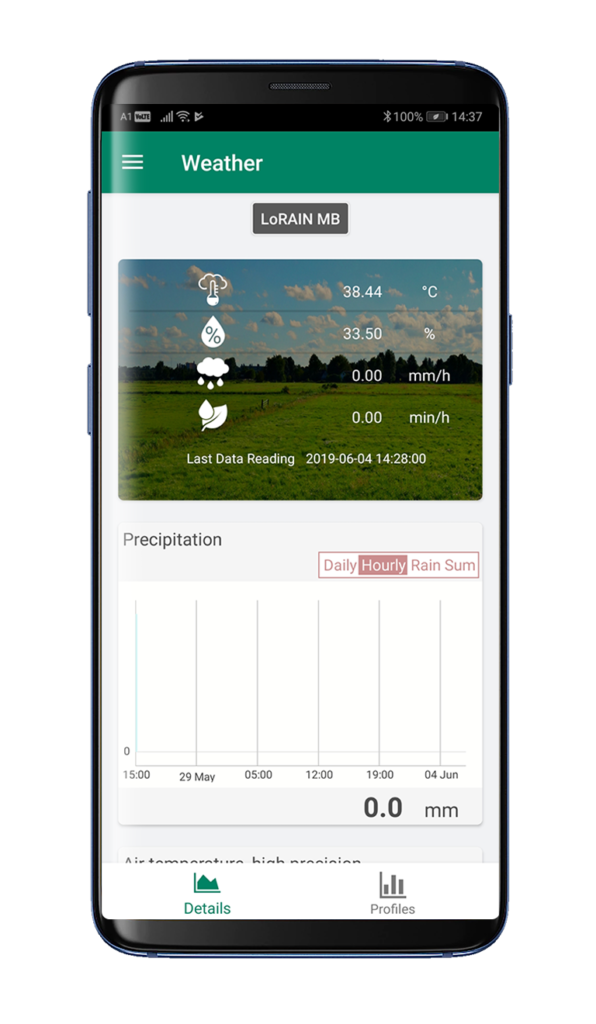 FieldClimate mobile Anwendung