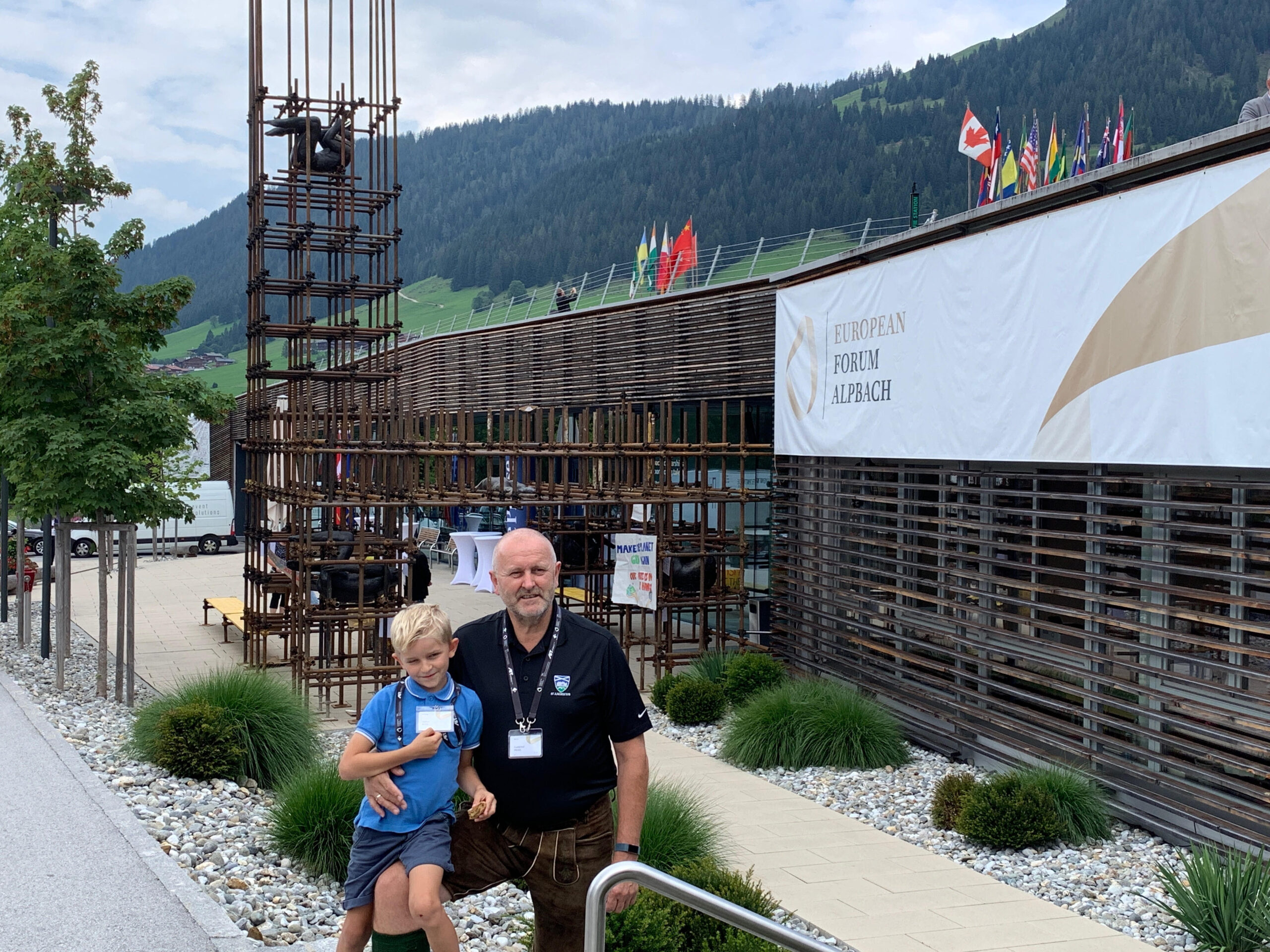 Gottfried Pessl and his son Stefan at European Forum Alpbach