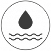 ícone de sensores de água